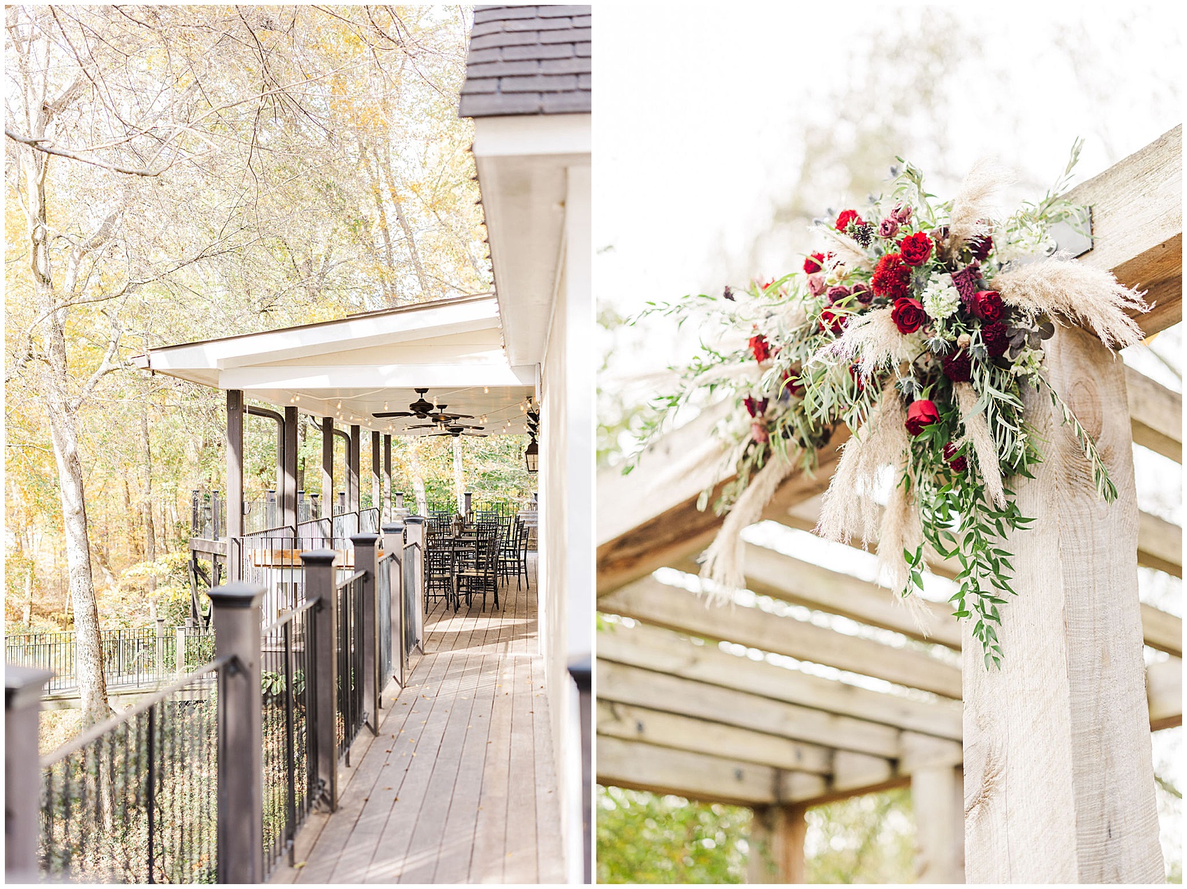 details of the grounds at The Mill at Fine Creek Wedding Venue